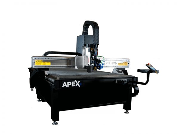 Echipament frezare CNC Multicam Apex1R 3 axe lemn plexiglas aluminiu ATC