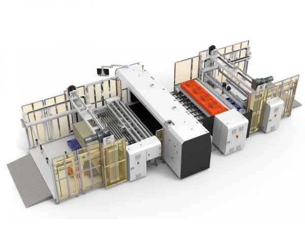 Imprimanta Printer HanWay digital multipass cu cerneala pe baza de apa imprimare carton ondulat Packaging Capete Kyocera